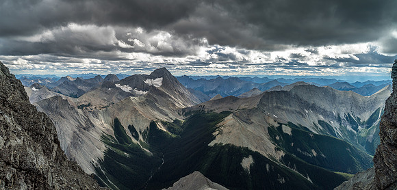 Looking back out of the gully towards Mount Mike.