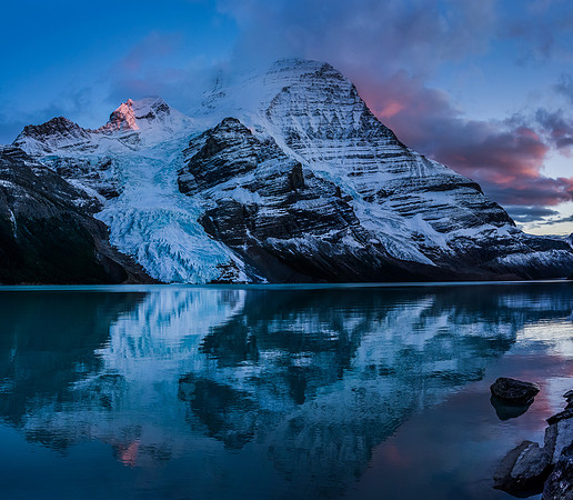 Mount Robson and Berg Lake.