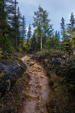 The trail after Falls of the Pool is a gentler grade and interesting.