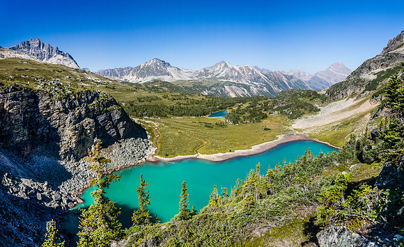 Gorgeous lake in the valley behind Catacombs.