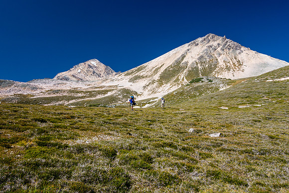 Looking back - the pass is just out of sight to the right.