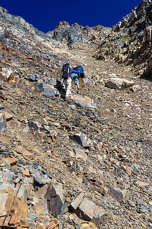 Back to kicking rocks down on each other!