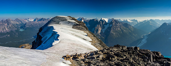Steven approaches the summit of Fortress Mountain.