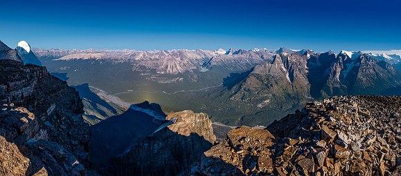 Another view, slightly below the main summit from the east end of the ridge.