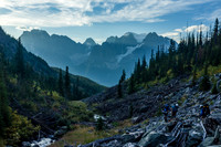 The bushwhack out to Fortress Lake.