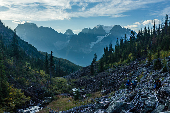 The bushwhack out to Fortress Lake.