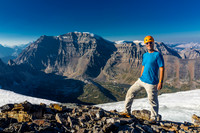 Vern on the summit of Fortress Mountain with Catacombs in the background.