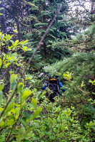 The bushwhack out to Fortress Lake.