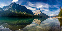 Gorgeous Fortress Lake with Sadlier on the L and Chisel on the R. Serenity off in the distance to the R.
