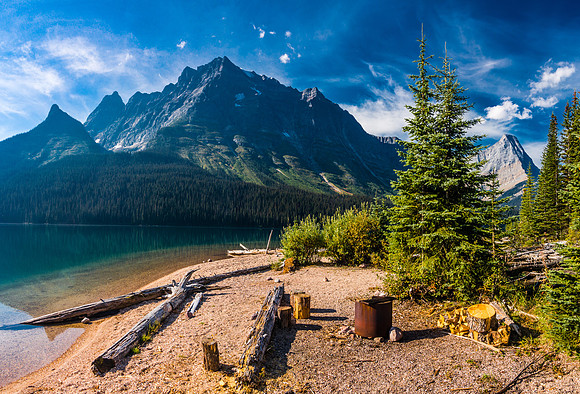 An incredible campsite on Fortress Lake. Doesn't get better than this!
