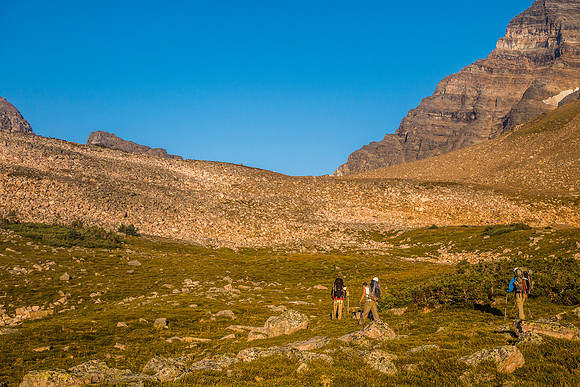 A clear day dawns for our Fortress Mountain attempt.