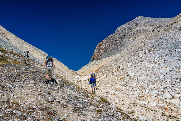 Coming down the pass - thankfully a lot easier than the first one!!