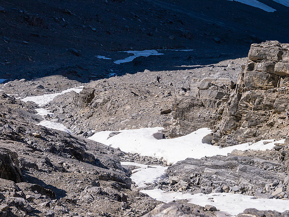 Slabs and scree.