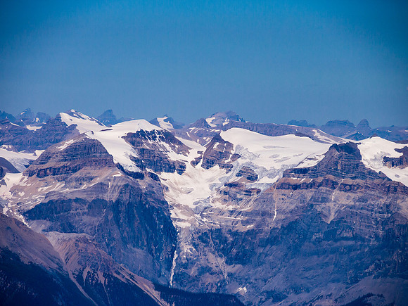 Looking over The President (L) and Vice President (R) towards Des Poilus, Yoho and Collie.