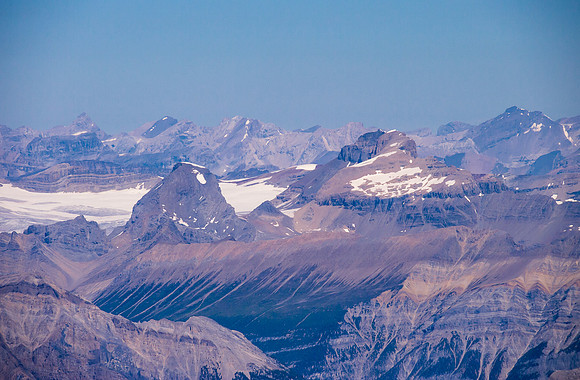 Niles (L) and Daly (R) with the long ridge of Mount Ogden in the foreground.