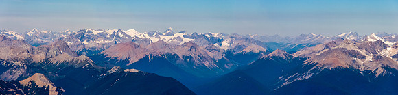 Views over the Freshfields towards Mount Forbes.