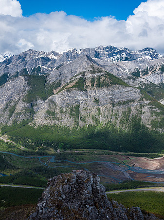 Looking back down the ridge.