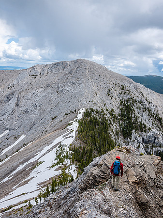 Starting down towards South Baldy.