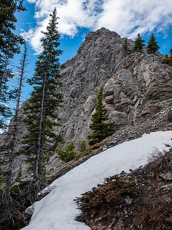 Looking back up at West Baldy.