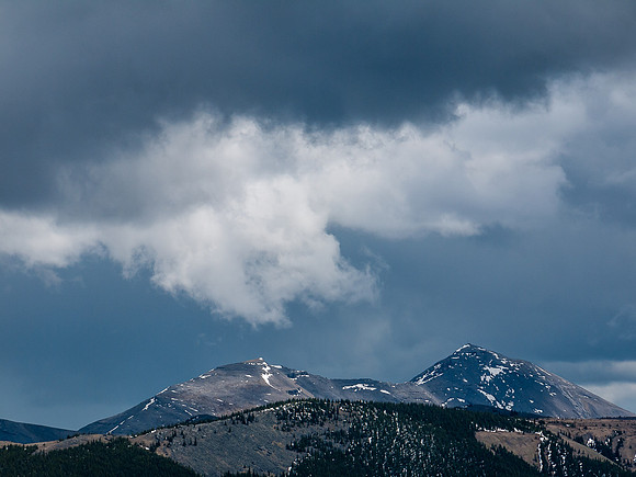 Menacing clouds.
