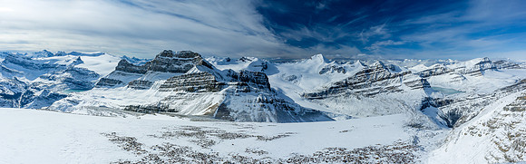 Views west to the Wapta Icefield.