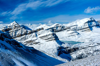 Peyto Peak, Caldron Lake and Mistaya Mountain.