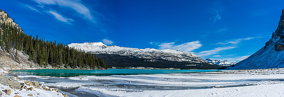 Incredible colors on Bow Lake.