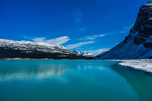 Incredible colors on Bow Lake.