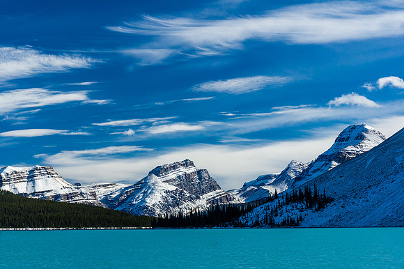 Incredible colors on Bow Lake.