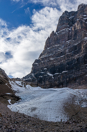 Mount Biddle and the Opabin Glacier.