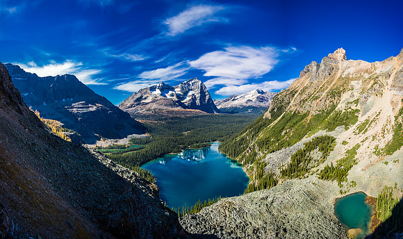 Mary, O'Hara and Yukness Lakes. (L to R) Wiwaxy at far right