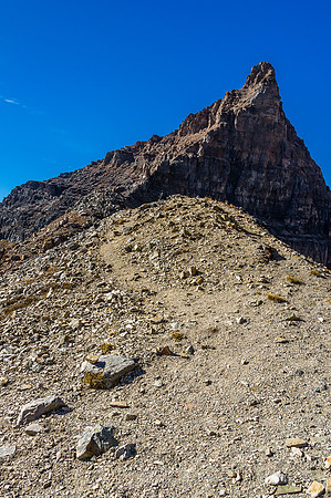 The East Peak of Wiwaxy doesn't look easy from the col!