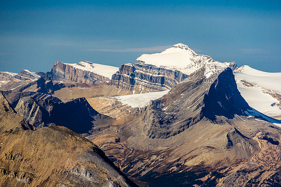 Mount Niles in the foreground with the mighty Mount Balfour directly behind and Gordon to the left.