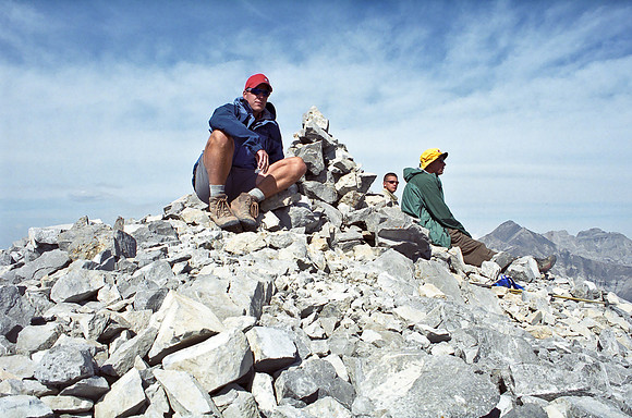 Vern at the summit of Pocaterra