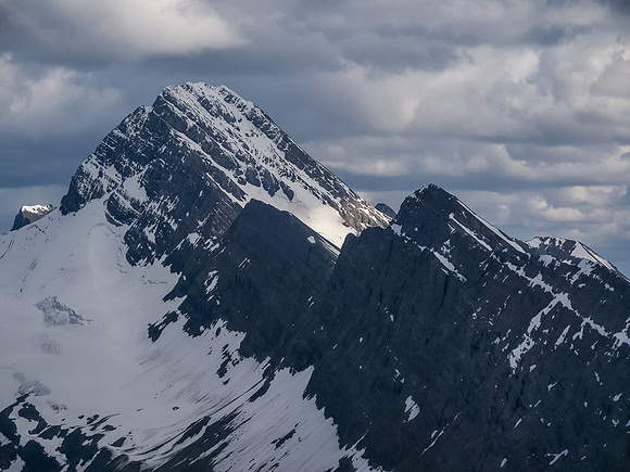 The very impressive Sir Douglas massif which I would climb 6 years later via it's west ridge.