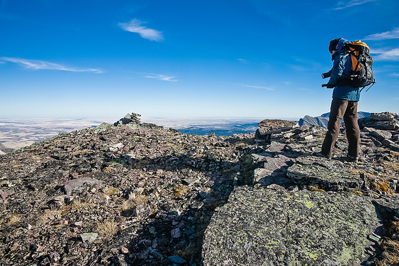 On the summit of Bertha Peak.
