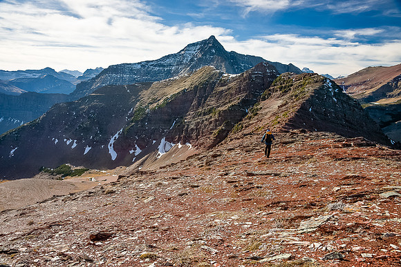 Stunning Waterton colors on the descent down Bertha's West ridge.