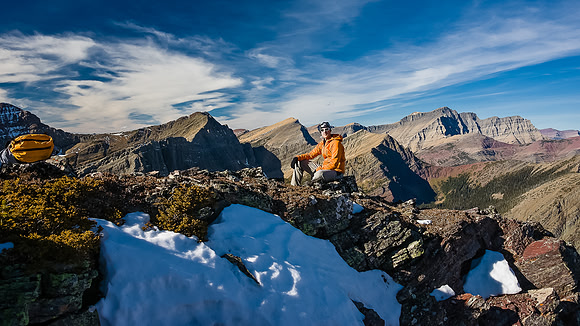 On the west ridge of Bertha Peak.