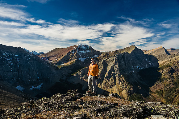 On the west ridge of Bertha Peak.