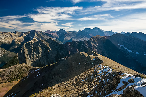 Descending Bertha Peak.