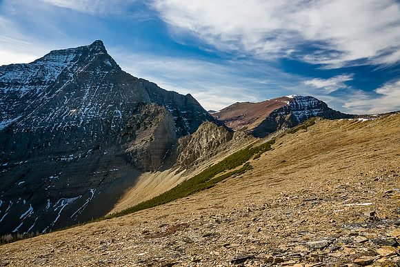 Descending Bertha Peak.