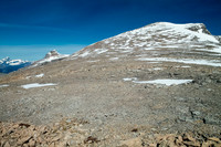 Finally on the upper ridge, this is looking away from the summit towards Peyto which is out of sight.