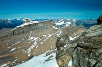 Close to the summit looking to Barbette Mountain.