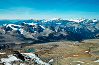 Looking west across the Blaeberry River to the Mummery Group.