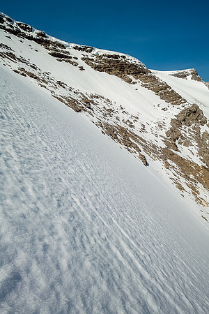 Steep snow slopes shouldn't be underestimated.