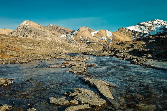 Crossing the Caldron Lake outlet stream.