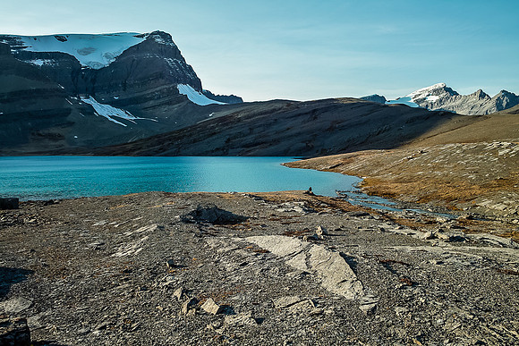 Crossing the Caldron Lake outlet stream.