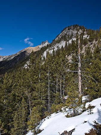 Descending the south ridge.