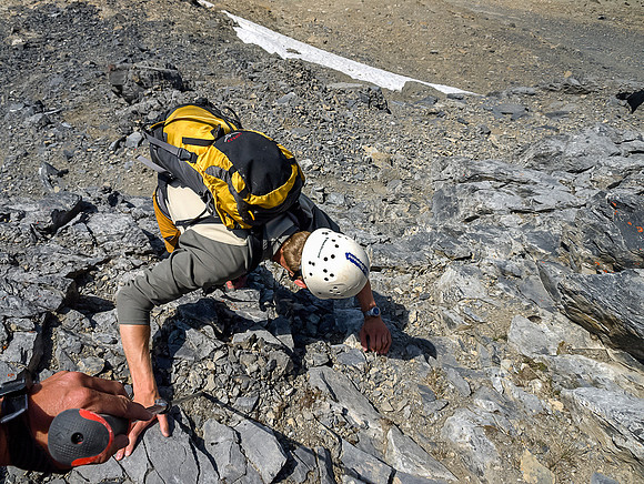 Tricky, slow down climbing on the crux
