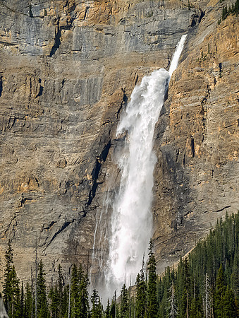 Takkakkaw Falls looks much bigger now that we're closer to it.